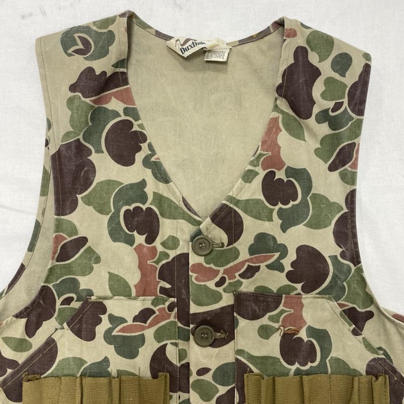 ダックスバック DUXBAK ベスト ベスト 70 s 70年代 ダックハンターカモ ハンティング ベスト ヴィンテージ - カモフラージュ柄・迷彩 メンズ USED 古着 中古 50137903