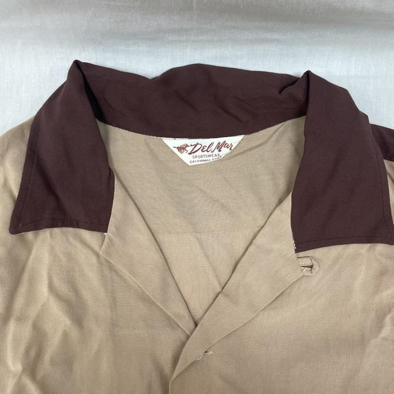 古着 USED シャツ、ブラウス 半袖 DELMAR デルマー レーヨン BEG ベージュ 開襟 シャツ ヴィンテージ L ベージュ / ベージュ / beige メンズ USED 古着 中古 50137910