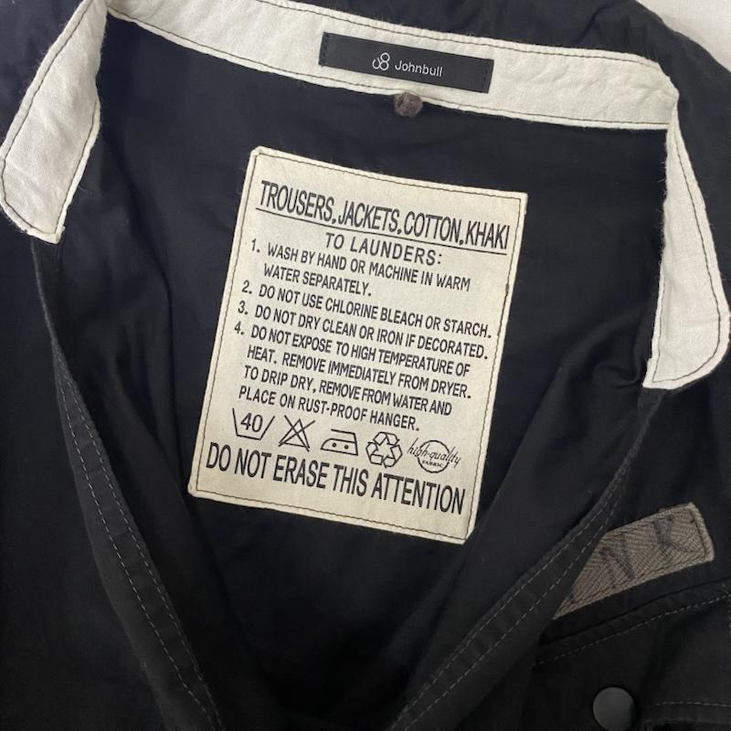 ジョンブル Johnbull シャツ、ブラウス 半袖 ミリタリー スモック プルオーバー シャツ - 黒 / ブラック / black メンズ USED 古着 中古 50137970