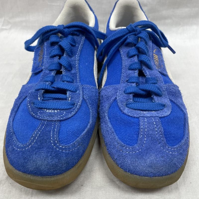 プーマ PUMA スニーカー スニーカー PALERMO VINTAGE HYPERLINK BLUE-FROSTED IVORY パレルモ ヴィンテージ 26.5cm 青 / ブルー / blue メンズ USED 古着 中古 50137971