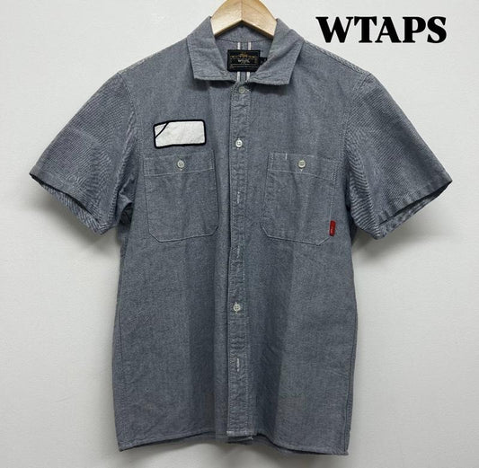 ダブルタップス WTAPS シャツ、ブラウス 半袖 半袖シャツ ワッペン 091SPDT-SHM04 S ロゴ、文字 インディゴ / インディゴ / Indigo メンズ USED 古着 中古 50137988