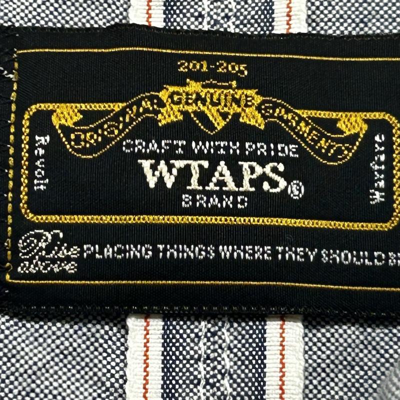 ダブルタップス WTAPS シャツ、ブラウス 半袖 半袖シャツ ワッペン 091SPDT-SHM04 S ロゴ、文字 インディゴ / インディゴ / Indigo メンズ USED 古着 中古 50137988