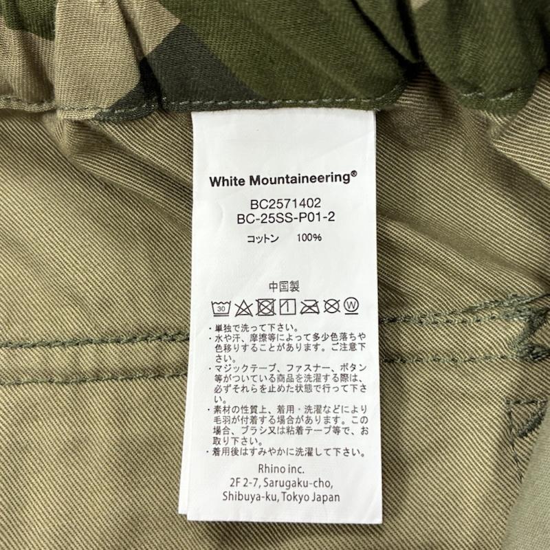 ホワイトマウンテニアリング WHITE MOUNTAINEERING パンツ ショートパンツ WILD THINGS 25ss SWEDEN CAMO CARGO SHORT PANTS BC2571402 S カモフラージュ柄・迷彩 X ロゴ、文字 X 刺繍 マルチカラー / マルチカラー / multicolor メンズ USED 古着 中古 50138009