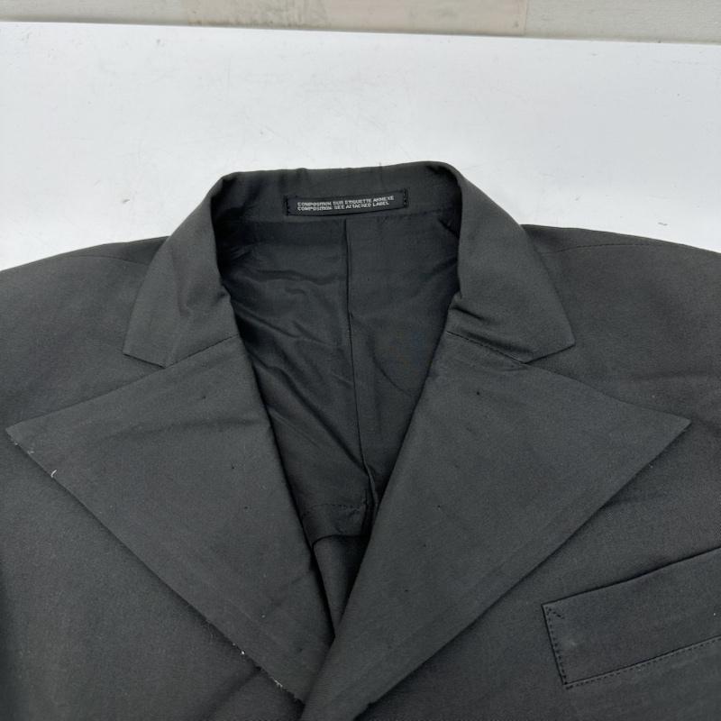 ヨウジヤマモト Yohji Yamamoto ジャケット、上着 ジャンパー、ブルゾン 90s 99s 日本製 シルク ハーフスリーブ ロング ジャケット FC-J06-415 XS 黒 / ブラック / black レディース USED 古着 中古 50138074