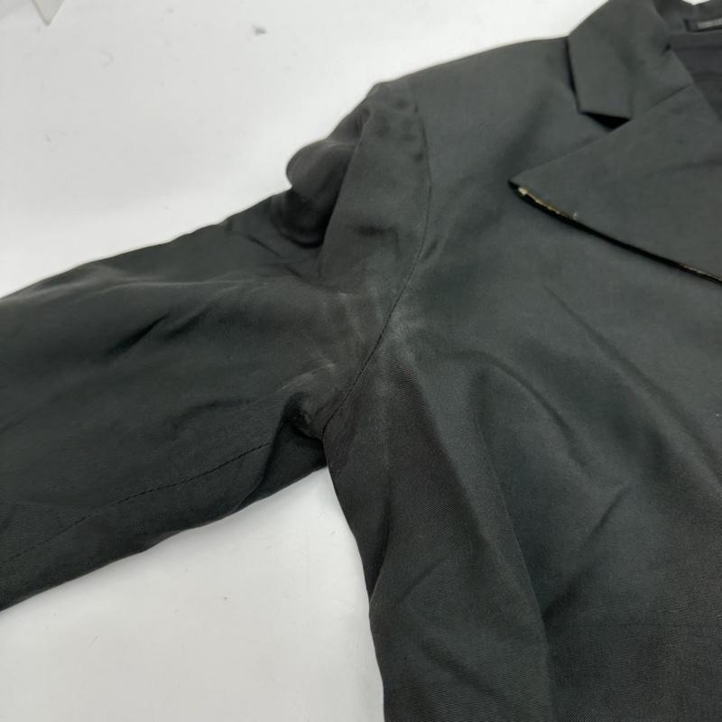 ヨウジヤマモト Yohji Yamamoto ジャケット、上着 ジャンパー、ブルゾン 90s 99s 日本製 シルク ハーフスリーブ ロング ジャケット FC-J06-415 XS 黒 / ブラック / black レディース USED 古着 中古 50138074