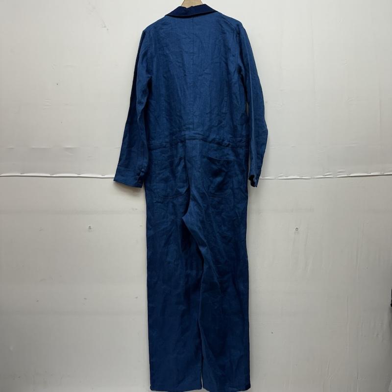 古着 USED ワンピース・ドレス・オールインワン ワンピース・ドレス・オールインワン CATHRI BEAMS 別注 Navy Rose リネン オールインワン 69-17-0008-120 M 紺 / ネイビー / navy メンズ USED 古着 中古 50138075