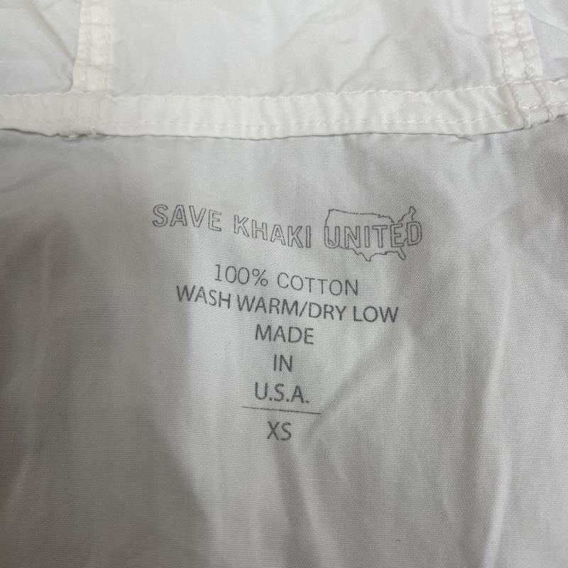 セーブカーキユナイテッド SAVE KHAKI UNITED ジャケット、上着 ジャンパー、ブルゾン USA製 ジップアップ ブルゾン ジャンバー ジャケット フーディー パーカー 無地 薄手 XS 無地 白 / ホワイト / white レディース USED 古着 中古 50138090