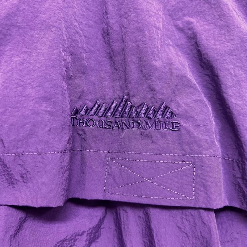 サウザンドマイル THOUSAND MILE ベスト ベスト LIGHT SHELL Vest ジップアップ フードベスト M ロゴ、文字 紫 / パープル / purple メンズ USED 古着 中古 50138111