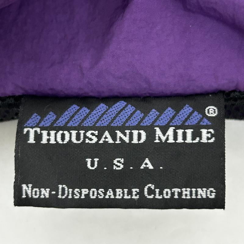 サウザンドマイル THOUSAND MILE ベスト ベスト LIGHT SHELL Vest ジップアップ フードベスト M ロゴ、文字 紫 / パープル / purple メンズ USED 古着 中古 50138111