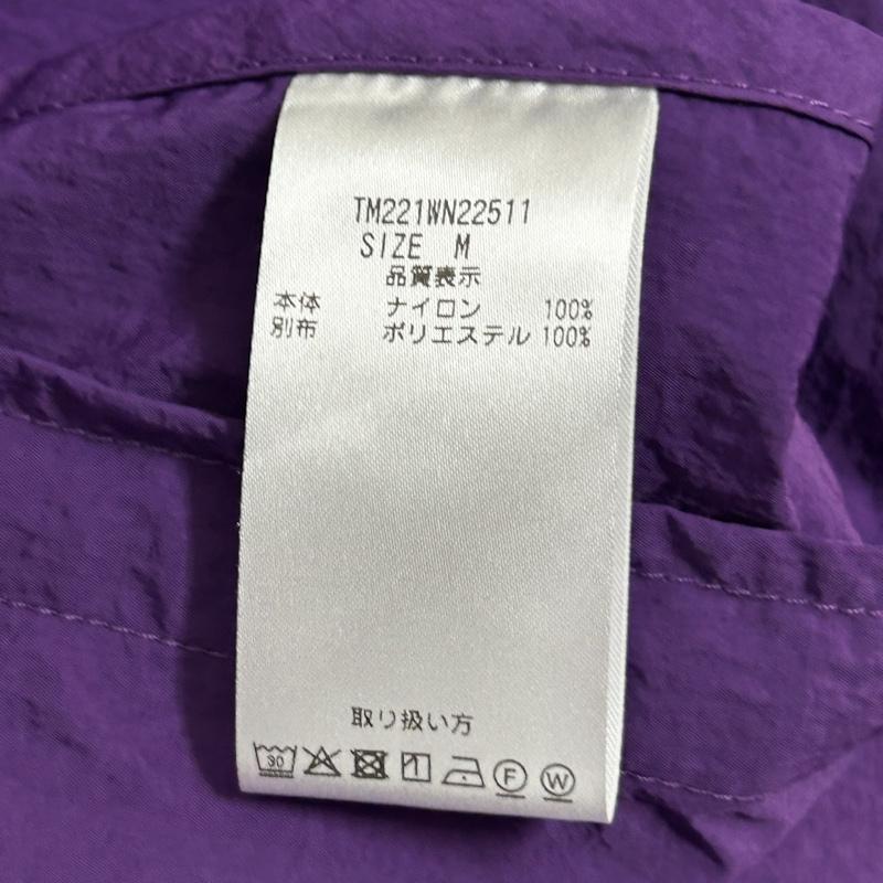 サウザンドマイル THOUSAND MILE ベスト ベスト LIGHT SHELL Vest ジップアップ フードベスト M ロゴ、文字 紫 / パープル / purple メンズ USED 古着 中古 50138111