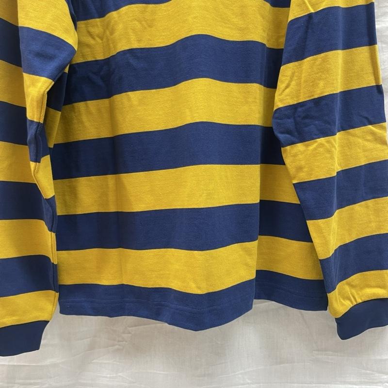 ヒューストン HOUSTON Tシャツ 長袖 22254 BORDER L/S TEE ボーダー長袖Tシャツ BLU YEL ブルー イエロー XXL 青 / ブルー / blue X 黄 / イエロー / yellow メンズ USED 古着 中古 50138278