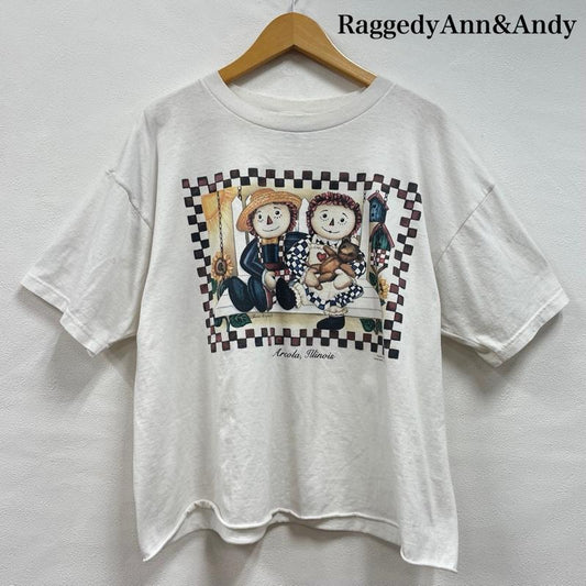 古着 USED Tシャツ 半袖 ラガディアン アンディ カントリー 半袖 Tシャツ Raggedy Ann Andy XL プリント 白 / ホワイト / white X マルチカラー / マルチカラー / multicolor メンズ USED 古着 中古 50138304