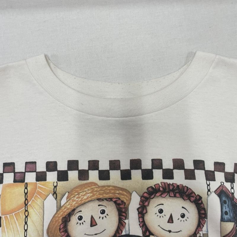 古着 USED Tシャツ 半袖 ラガディアン アンディ カントリー 半袖 Tシャツ Raggedy Ann Andy XL プリント 白 / ホワイト / white X マルチカラー / マルチカラー / multicolor メンズ USED 古着 中古 50138304