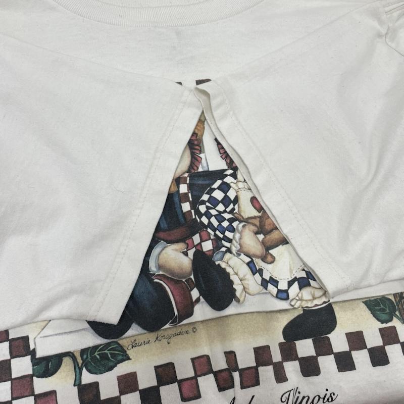 古着 USED Tシャツ 半袖 ラガディアン アンディ カントリー 半袖 Tシャツ Raggedy Ann Andy XL プリント 白 / ホワイト / white X マルチカラー / マルチカラー / multicolor メンズ USED 古着 中古 50138304