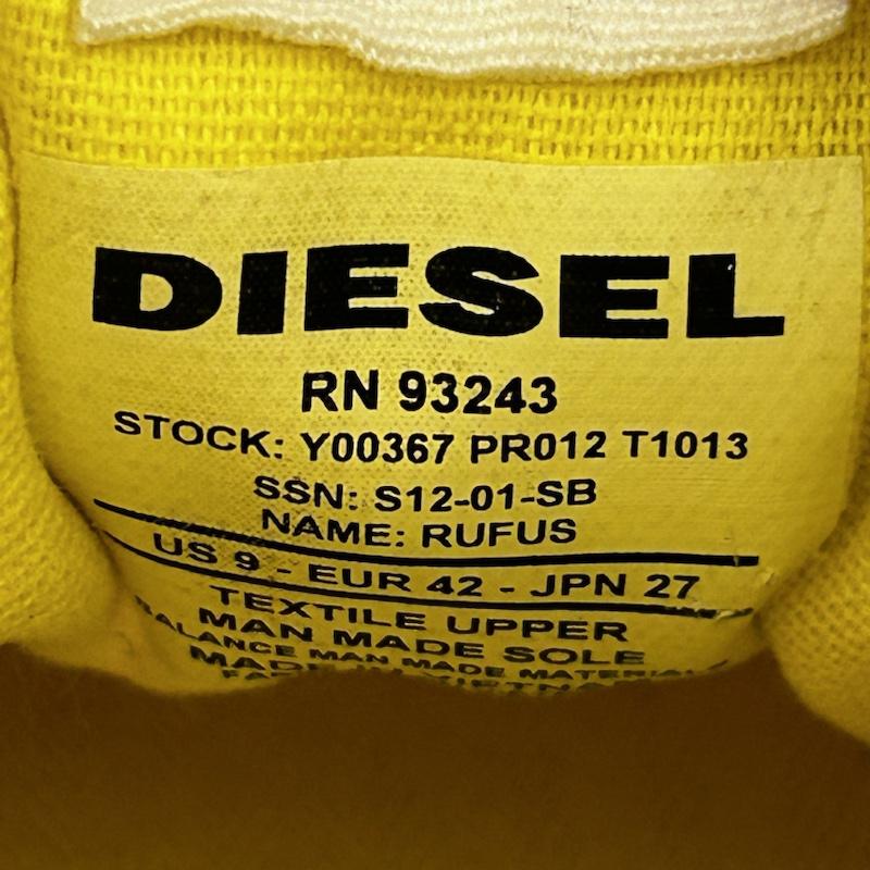 ディーゼル DIESEL カジュアルシューズ カジュアルシューズ DIESEL カジュアルシューズ RN93243 27.0cm 無地 茶 / ブラウン / brown メンズ USED 古着 中古 50138321