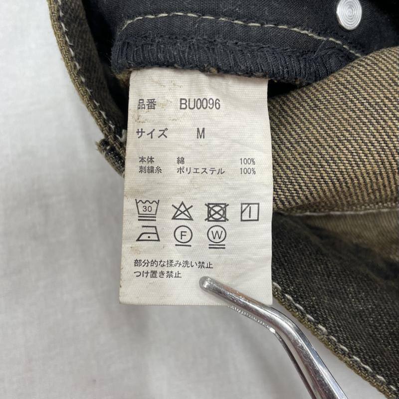 古着 USED パンツ デニム、ジーンズ BLESSU バギー デニム ワイド ダークブラウン BU0096 M ワンポイント X ロゴ、文字 X 刺繍 メンズ USED 古着 中古 50138331