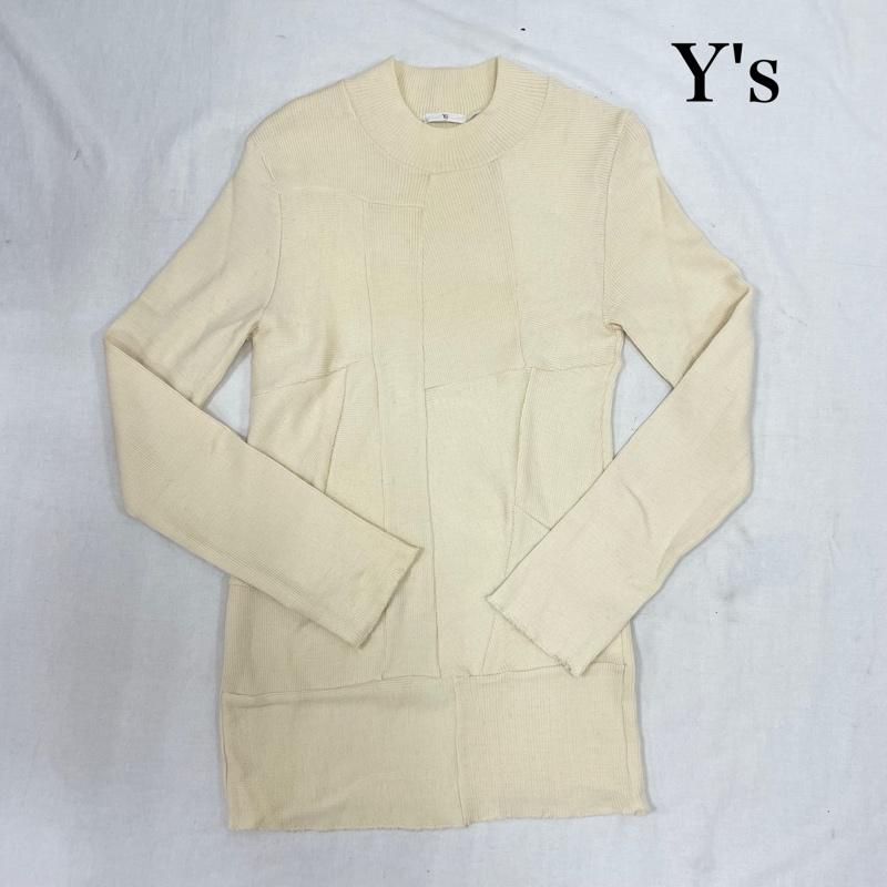 ヨウジヤマモト Yohji Yamamoto ニット、セーター 長袖 Y s ワイズ ハイネック 薄手 ニット - 無地 ナチュラル / ナチュラル / レディース USED 古着 中古 50138364
