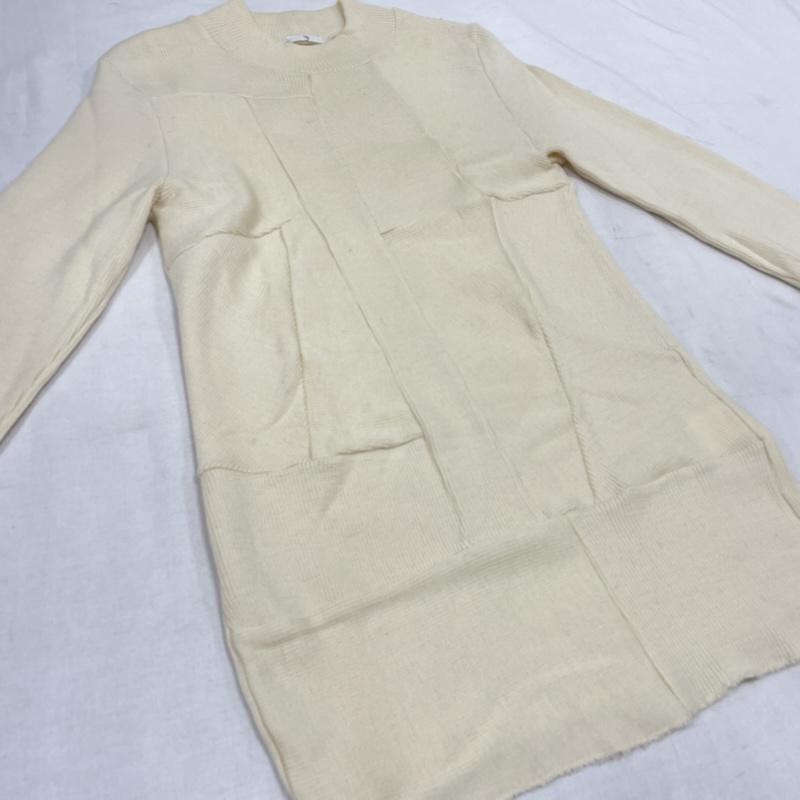 ヨウジヤマモト Yohji Yamamoto ニット、セーター 長袖 Y s ワイズ ハイネック 薄手 ニット - 無地 ナチュラル / ナチュラル / レディース USED 古着 中古 50138364