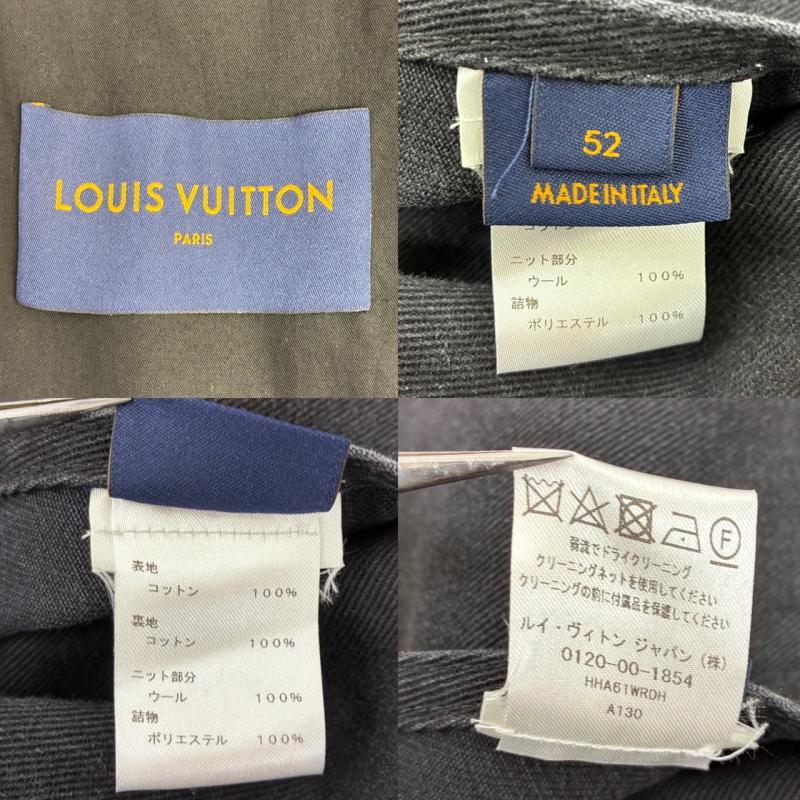 ルイヴィトン LOUIS VUITTON ジャケット、上着 ジャンパー、ブルゾン 21ss ジップ スロー デニム フーディ ウィズ サッシュアンドパッチ HHA61WRDH 52 チャコールグレー / チャコールグレー / メンズ USED 古着 中古 50138366