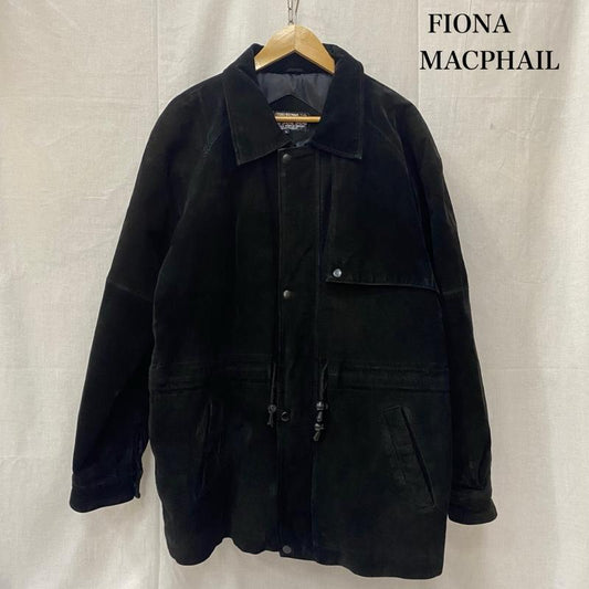 レザー レザー ジャケット、上着 レザージャケット FIONA MACPHAIL フィオナマックファイル 豚革 ピッグスキン black L L 無地 黒 / ブラック / black メンズ USED 古着 中古 50138391