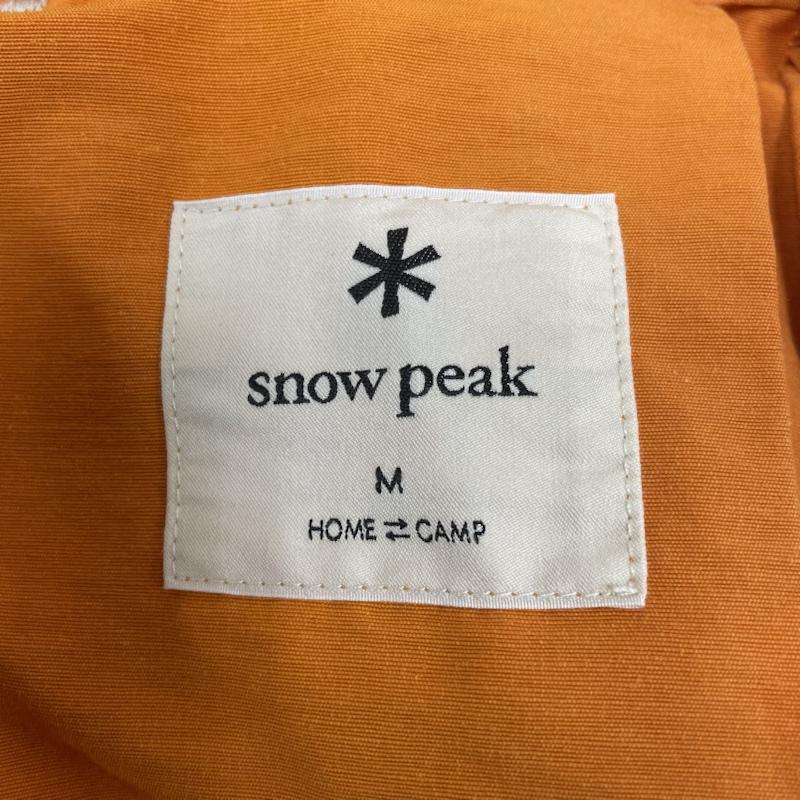 スノーピーク Snow Peak パンツ ショートパンツ Light Mountain Cloth Shorts PA-22SU102 ショート ハーフ パンツ アウトドア キャンプ ベルト 軽量 撥水 M ロゴ、文字 X 刺繍 橙 / オレンジ / orange メンズ USED 古着 中古 50138431