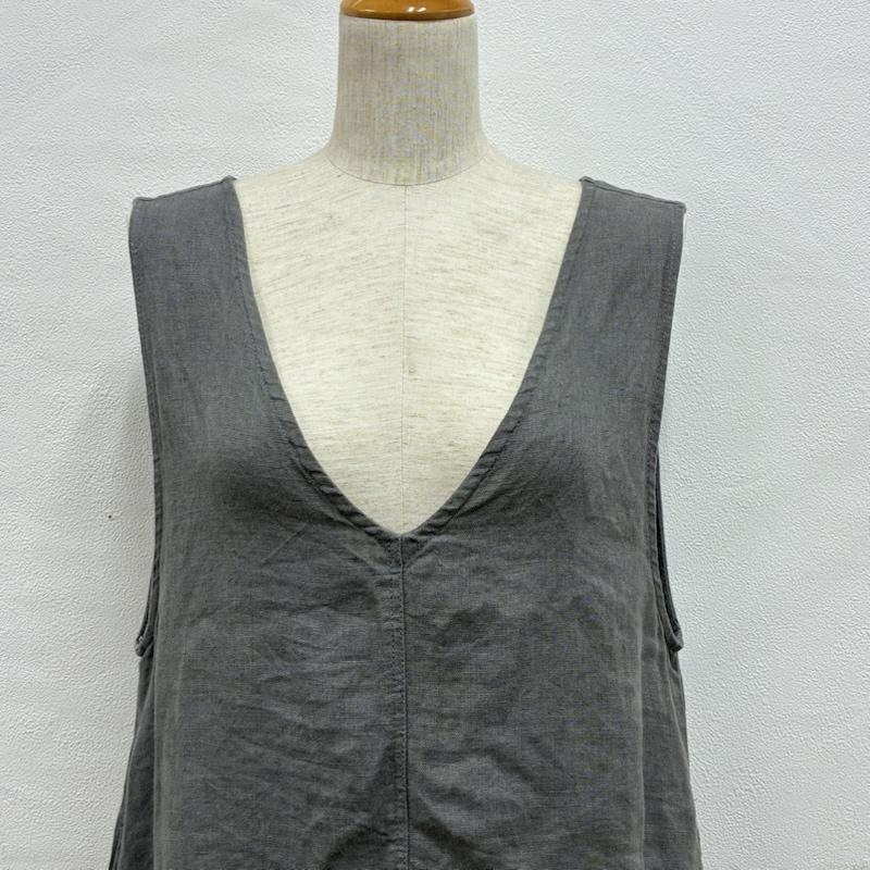 フォグリネンワーク fog linen work ワンピース ロングスカート リネン ロング ワンピース ノースリーブ - 無地 灰 / グレー / gray レディース USED 古着 中古 50138441