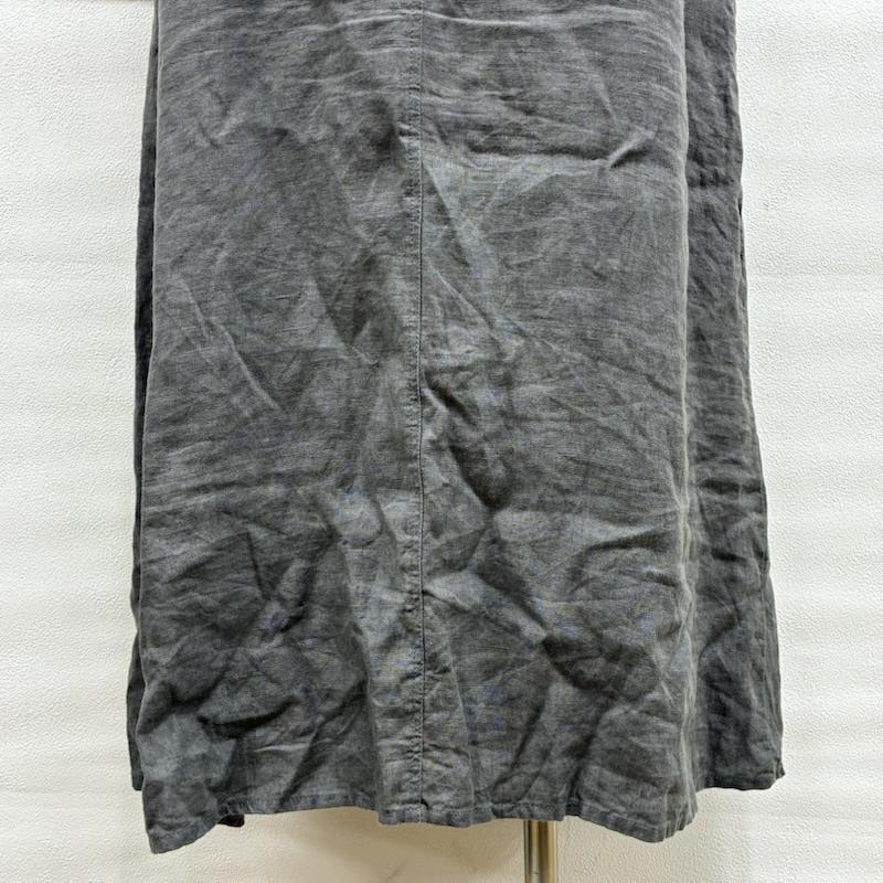 フォグリネンワーク fog linen work ワンピース ロングスカート リネン ロング ワンピース ノースリーブ - 無地 灰 / グレー / gray レディース USED 古着 中古 50138441
