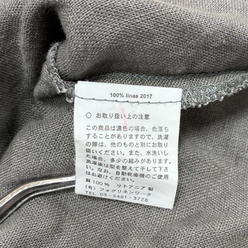 フォグリネンワーク fog linen work ワンピース ロングスカート リネン ロング ワンピース ノースリーブ - 無地 灰 / グレー / gray レディース USED 古着 中古 50138441