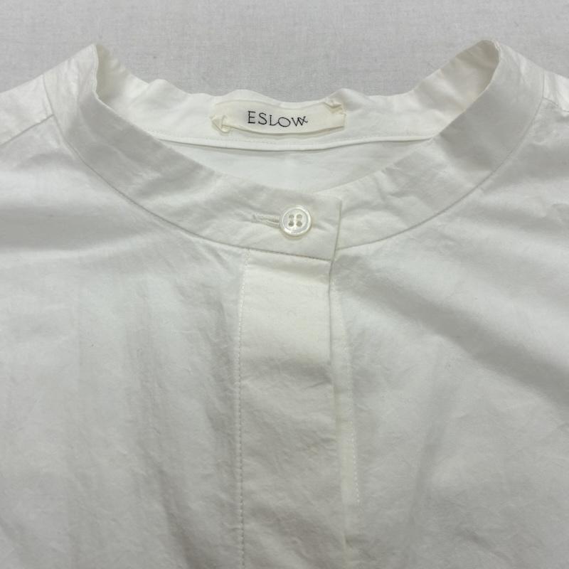 古着 USED ワンピース ロングスカート ESLOW エスロー シャツ ワンピース ロング 長袖 - 無地 白 / ホワイト / white レディース USED 古着 中古 50138442