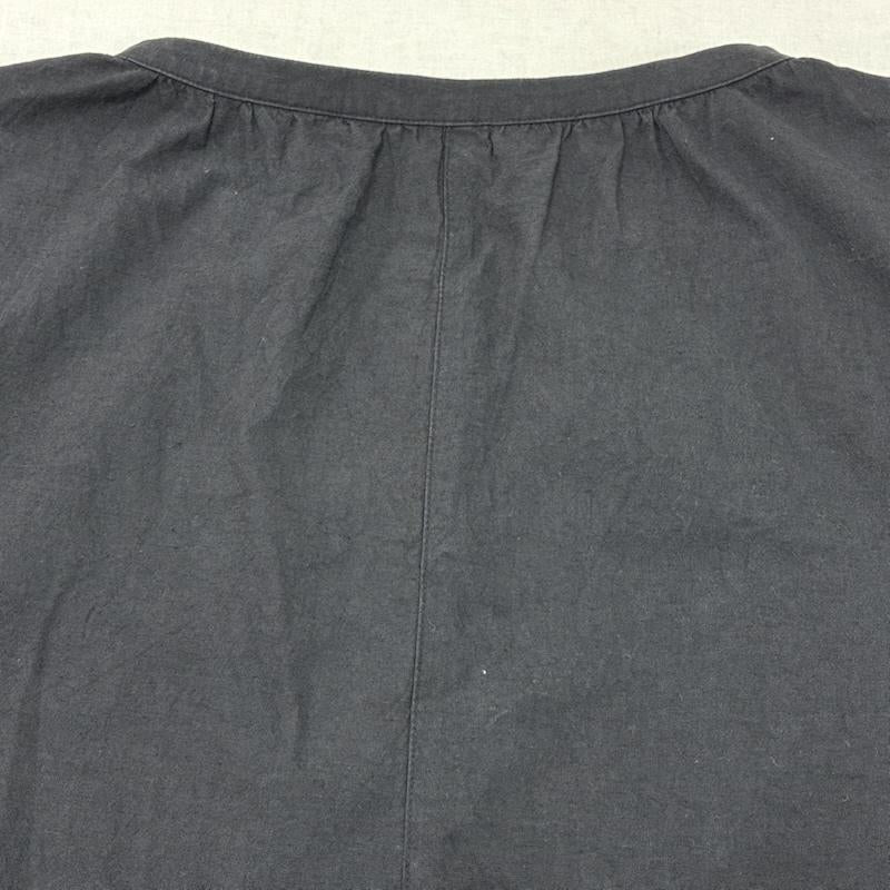 ポプリ Pot-Pourri ワンピース ロングスカート 長袖 ロング ワンピース コットン リネン - 無地 紺 / ネイビー / navy レディース USED 古着 中古 50138444