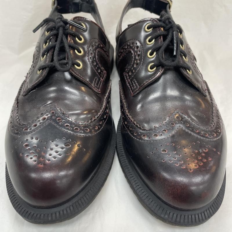 ドクターマーチン Dr.Martens スリッポン スリッポン AW006 CK 11 S GEORGIANA 4ホール レザー バック ストラップ ブローグ シューズ バーガンディ UK：6 えんじ / ワインレッド / dark red レディース USED 古着 中古 50138457