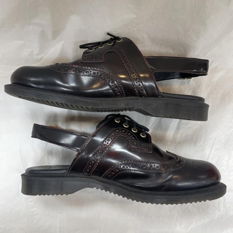 ドクターマーチン Dr.Martens スリッポン スリッポン AW006 CK 11 S GEORGIANA 4ホール レザー バック ストラップ ブローグ シューズ バーガンディ UK：6 えんじ / ワインレッド / dark red レディース USED 古着 中古 50138457