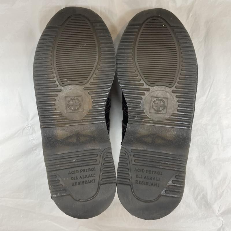 ドクターマーチン Dr.Martens スリッポン スリッポン AW006 CK 11 S GEORGIANA 4ホール レザー バック ストラップ ブローグ シューズ バーガンディ UK：6 えんじ / ワインレッド / dark red レディース USED 古着 中古 50138457