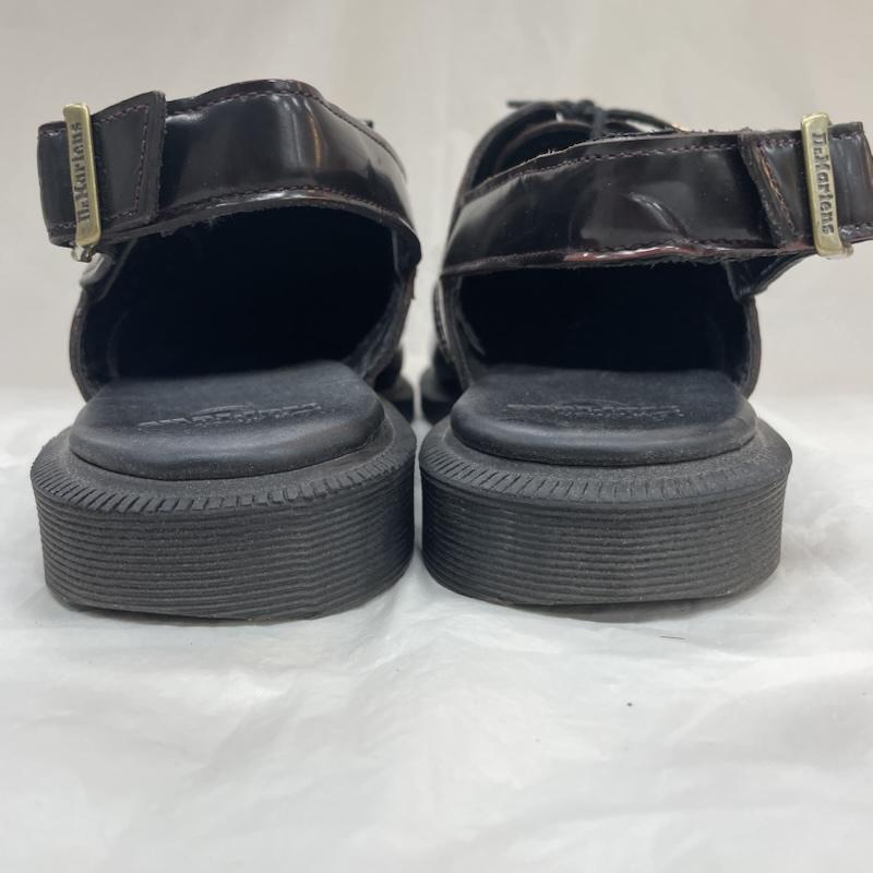 ドクターマーチン Dr.Martens スリッポン スリッポン AW006 CK 11 S GEORGIANA 4ホール レザー バック ストラップ ブローグ シューズ バーガンディ UK：6 えんじ / ワインレッド / dark red レディース USED 古着 中古 50138457