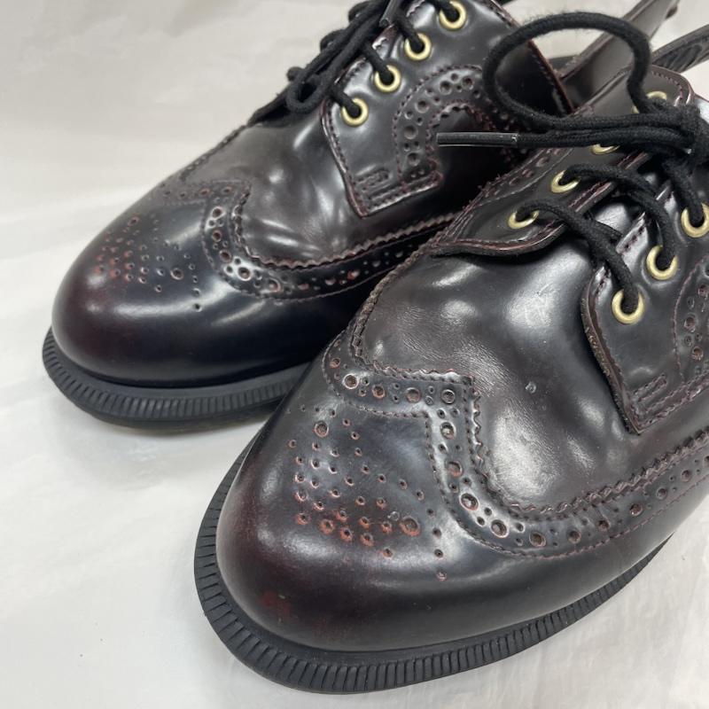 ドクターマーチン Dr.Martens スリッポン スリッポン AW006 CK 11 S GEORGIANA 4ホール レザー バック ストラップ ブローグ シューズ バーガンディ UK：6 えんじ / ワインレッド / dark red レディース USED 古着 中古 50138457
