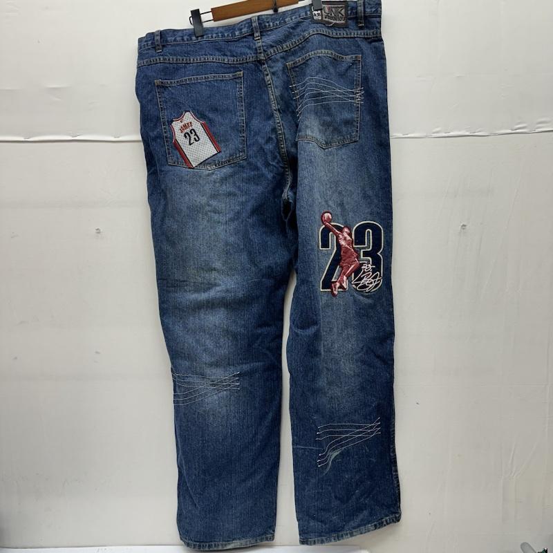 古着 USED パンツ デニム、ジーンズ W44 UNK DENIM NBA 極太 バギー デニム パンツ Cavaliers キャバリアーズ レブロン ジェームズ 44インチ インディゴ / インディゴ / Indigo メンズ USED 古着 中古 50138496