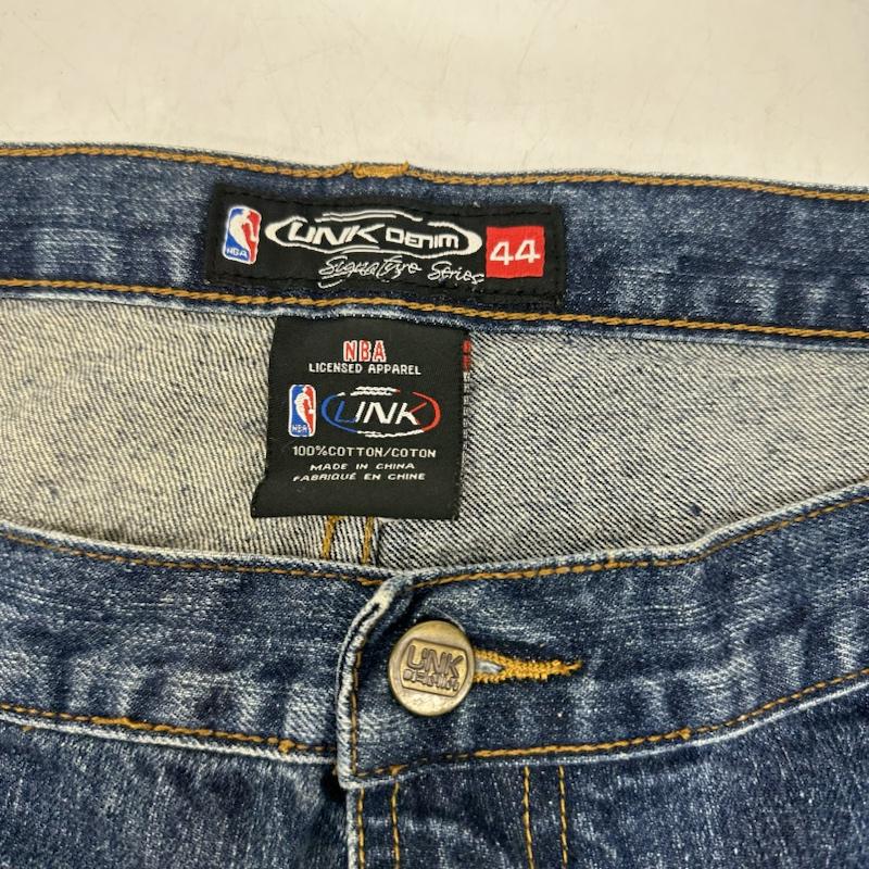 古着 USED パンツ デニム、ジーンズ W44 UNK DENIM NBA 極太 バギー デニム パンツ Cavaliers キャバリアーズ レブロン ジェームズ 44インチ インディゴ / インディゴ / Indigo メンズ USED 古着 中古 50138496