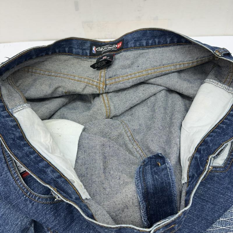 古着 USED パンツ デニム、ジーンズ W44 UNK DENIM NBA 極太 バギー デニム パンツ Cavaliers キャバリアーズ レブロン ジェームズ 44インチ インディゴ / インディゴ / Indigo メンズ USED 古着 中古 50138496