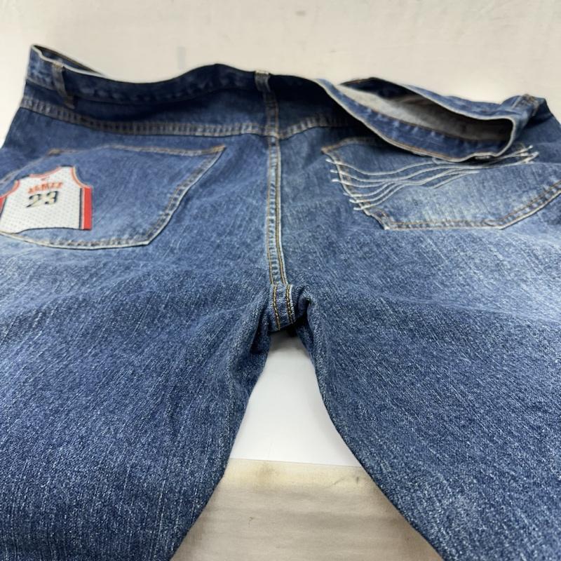 古着 USED パンツ デニム、ジーンズ W44 UNK DENIM NBA 極太 バギー デニム パンツ Cavaliers キャバリアーズ レブロン ジェームズ 44インチ インディゴ / インディゴ / Indigo メンズ USED 古着 中古 50138496