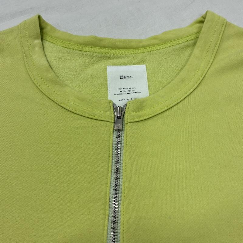 ネーム Name. Tシャツ 半袖 18ss ハーフジップ クルーネック オーバーサイズ Tシャツ 1 黄緑 / イエローグリーン / メンズ USED 古着 中古 50138507