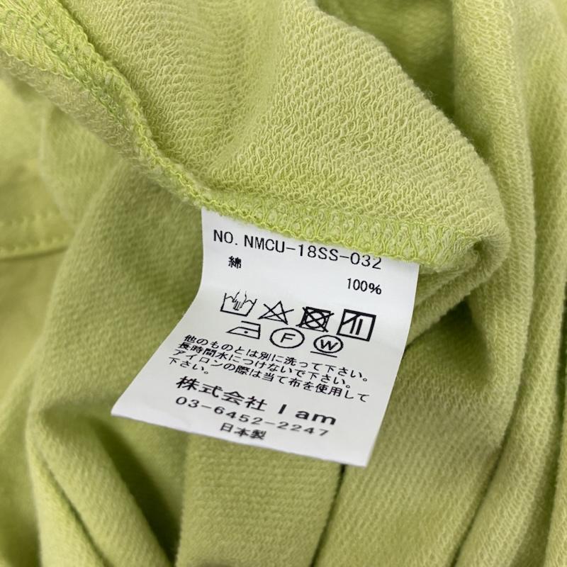 ネーム Name. Tシャツ 半袖 18ss ハーフジップ クルーネック オーバーサイズ Tシャツ 1 黄緑 / イエローグリーン / メンズ USED 古着 中古 50138507