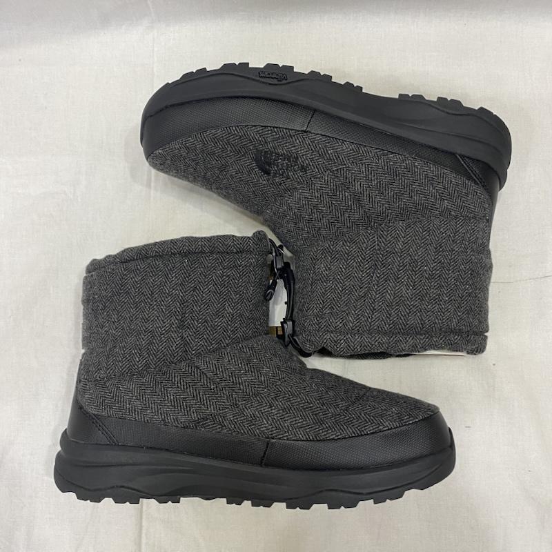 ザノースフェイス THE NORTH FACE ブーツ ショートブーツ NF52273 ヌプシ ブーティ ウォータープルーフ VII ショート WB(ウールブラック×TNFブラック) US10/28cm US：10 ロゴ、文字 黒 / ブラック / black X チャコールグレー / チャコールグレー / メンズ USED 古着 中古 50138543