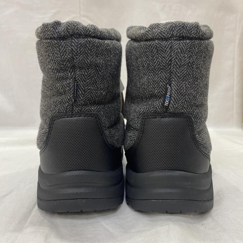 ザノースフェイス THE NORTH FACE ブーツ ショートブーツ NF52273 ヌプシ ブーティ ウォータープルーフ VII ショート WB(ウールブラック×TNFブラック) US10/28cm US：10 ロゴ、文字 黒 / ブラック / black X チャコールグレー / チャコールグレー / メンズ USED 古着 中古 50138543