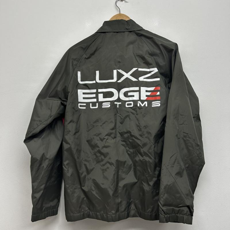 アルファ ALPHA ジャケット、上着 ジャンパー、ブルゾン コーチジャケット プリント EDGE CUSTOMES Luxz EDGE CUSTOMS S プリント カーキ / カーキ / khaki メンズ USED 古着 中古 50138556