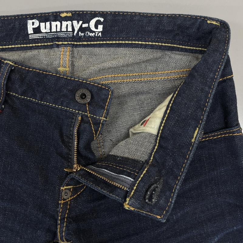 ディーティーエー DeeTA パンツ デニム、ジーンズ Punny-G PNG-014 日本製 ローライズ スリム ストレート デニム パンツ インディゴ - インディゴ / インディゴ / Indigo レディース USED 古着 中古 50138599