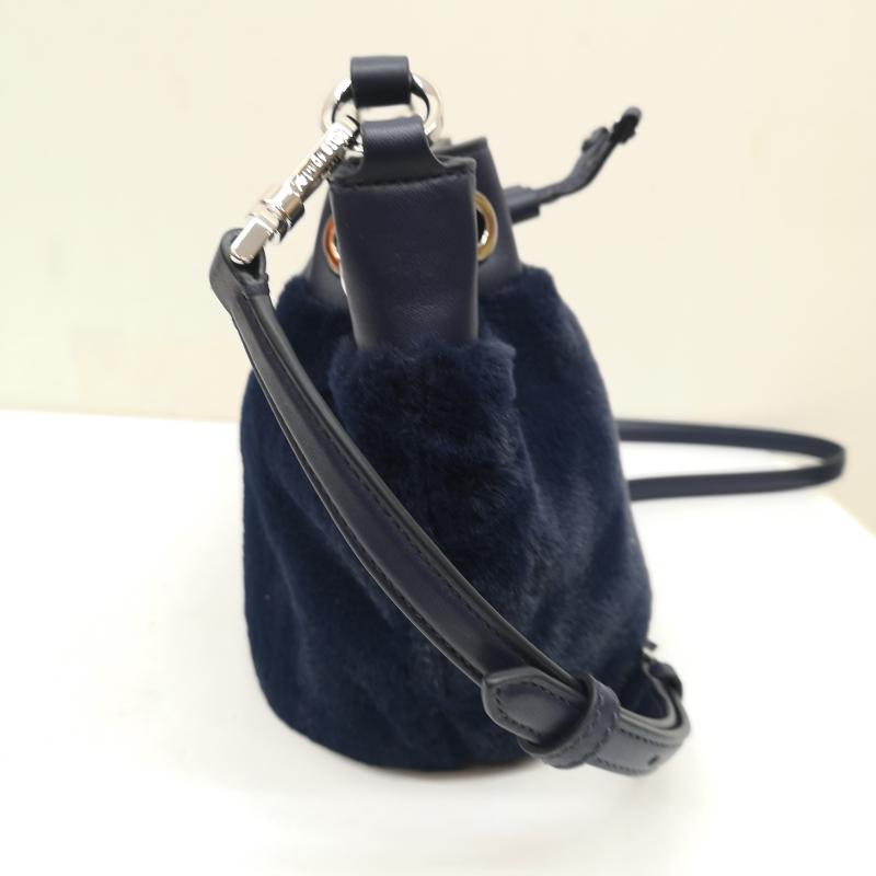 ケイトスペード Kate Spade ショルダーバッグ ショルダーバッグ フランシー バケット バッグ 2way ショルダー ハンド ファー - 紺 / ネイビー / navy レディース USED 古着 中古 50138627