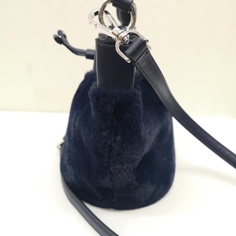 ケイトスペード Kate Spade ショルダーバッグ ショルダーバッグ フランシー バケット バッグ 2way ショルダー ハンド ファー - 紺 / ネイビー / navy レディース USED 古着 中古 50138627