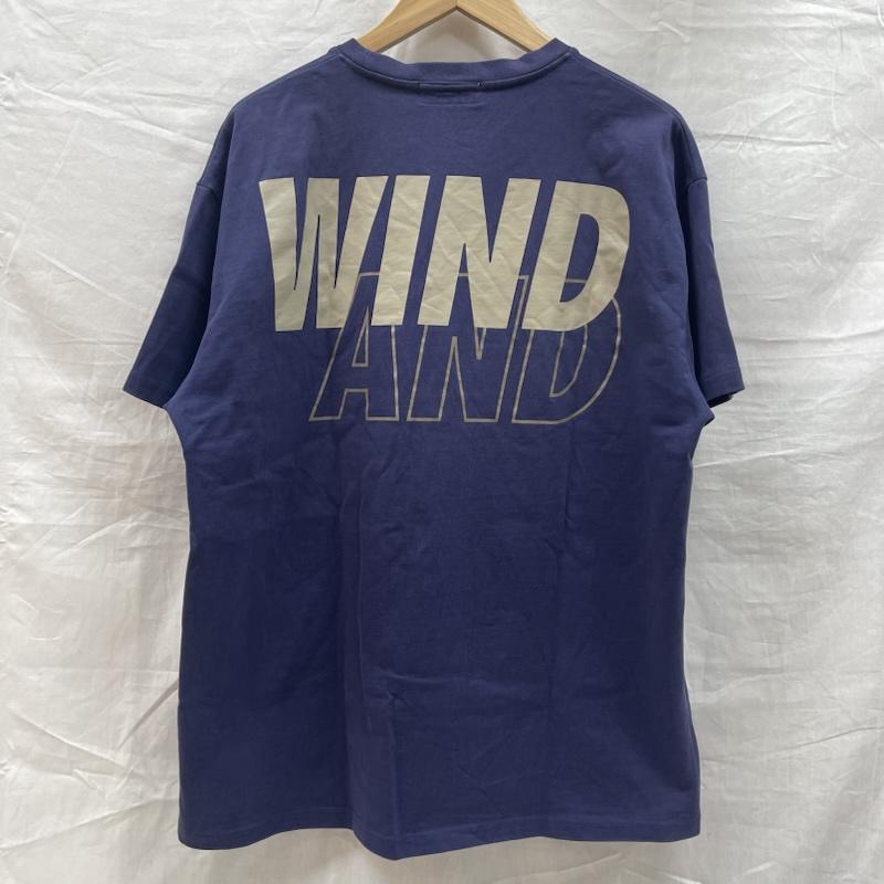 ウィンダンシー WIND AND SEA Tシャツ 半袖 WDS-SEA-22S-02 S/S T-SHIRT ロゴ プリント Navy-Sand NVY ネイビー コットン L 紺 / ネイビー / navy メンズ USED 古着 中古 50138669