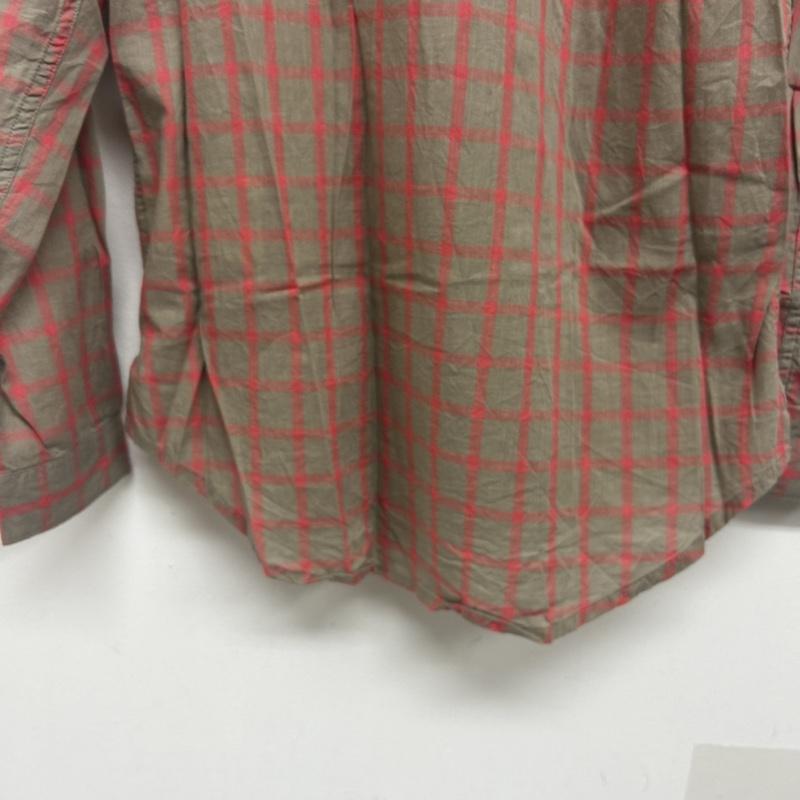 ディーゼル DIESEL シャツ、ブラウス 長袖 DISEL チェックシャツ ダブルポケット XS チェック 桃 / ピンク / pink X ベージュ / ベージュ / beige レディース USED 古着 中古 50138693