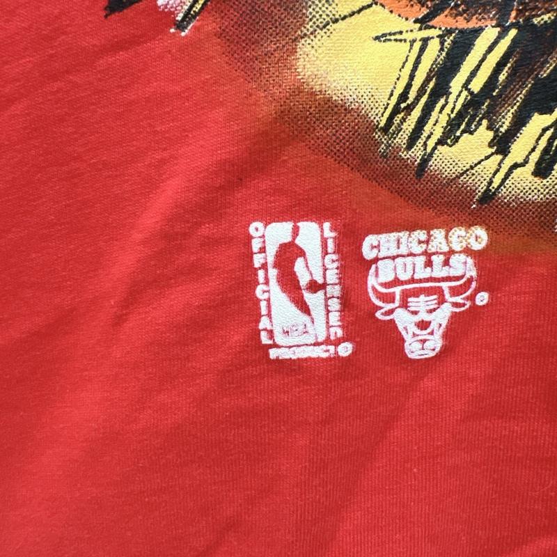 ヴィンテージ VINTAGE Tシャツ 半袖 90s NBA CHICAGO BULLS シカゴブルズ Tシャツ USA製 L 赤 / レッド / red メンズ USED 古着 中古 50138695